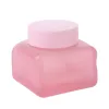 Square Glass Jar with Frosted Surface G1394-1
