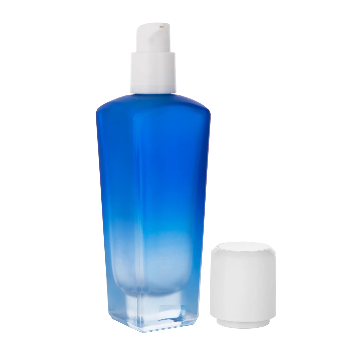 Bouteille en verre de forme carrée G2053