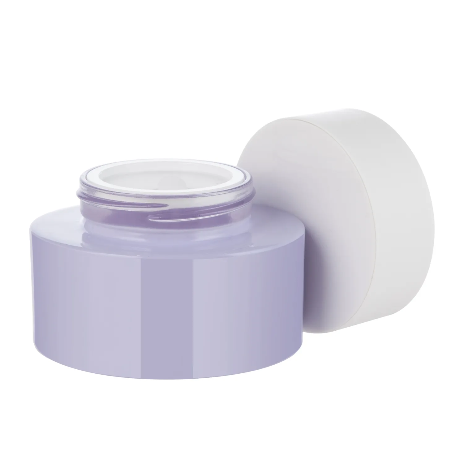 Empty Round Glass Jar with Lid G1405