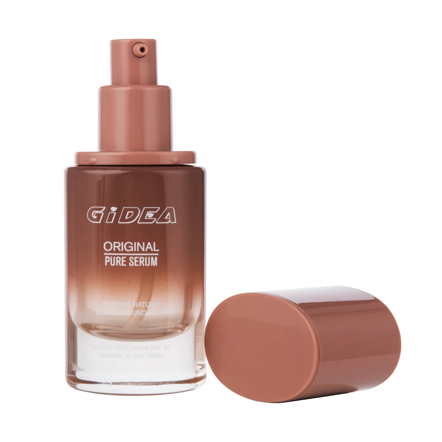 CUSTOM RECYCLABLE GLASS BOTTLE FOR FOUNDATION-G20080-1 - Gidea PAC