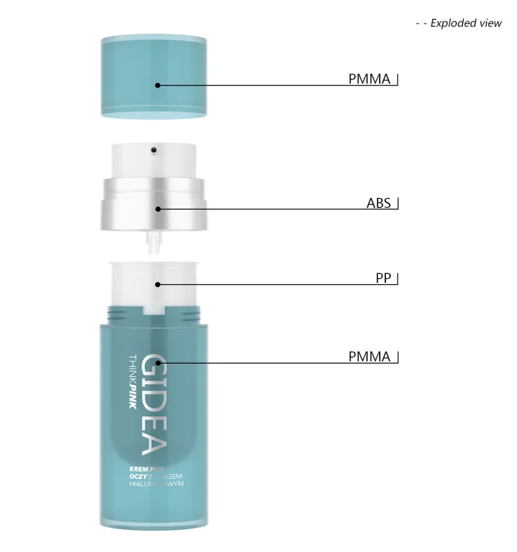 G20088-Double-Wall Airless Lotion Bottle-2 - Gidea PAC G20088-Double-Wall Airless Lotion Bottle-2