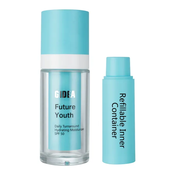 REFILLABLE GLASS AIRLESS PUMP BOTTLE -G20046