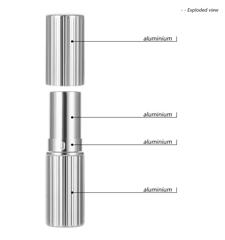 Mono Aluminum Lipstick Tube