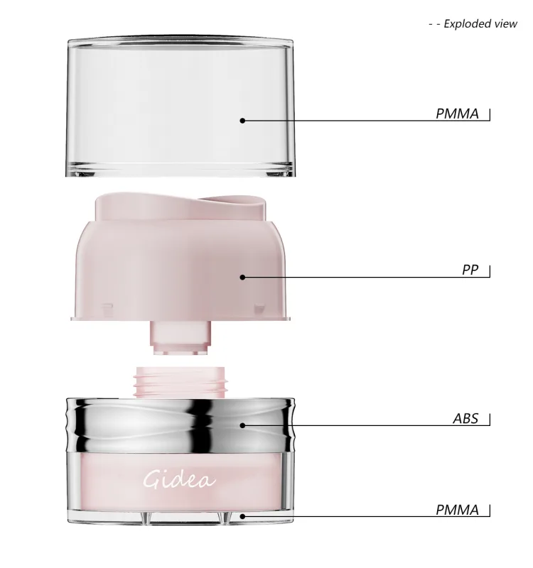 G10076-Empty Airless Jar Lotion Cream Container