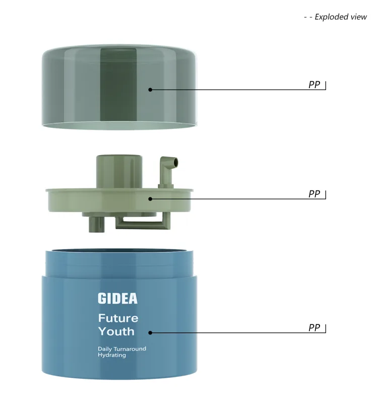 Empty Plastic Cosmetic Airless Jar Press Pump Hand Eye Massage Cream-G10098