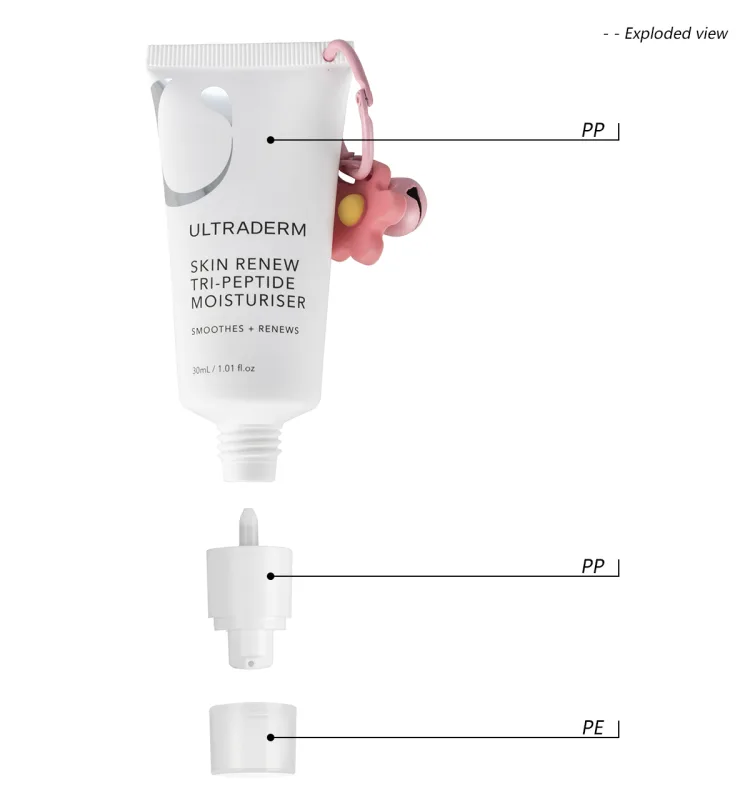 Cosmetic Airless Pump Tube with Keychain-G30154-2 - Gidea PAC Cosmetic Airless Pump Tube with Keychain-G30154-2