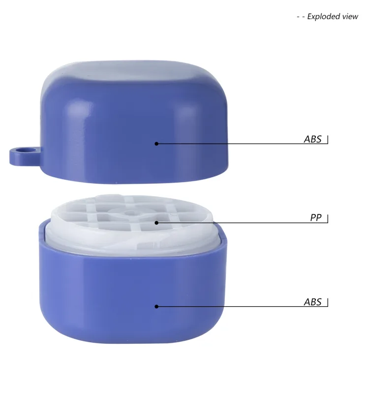 Empty Square Keychain Cosmetic Jar-G80344-2
